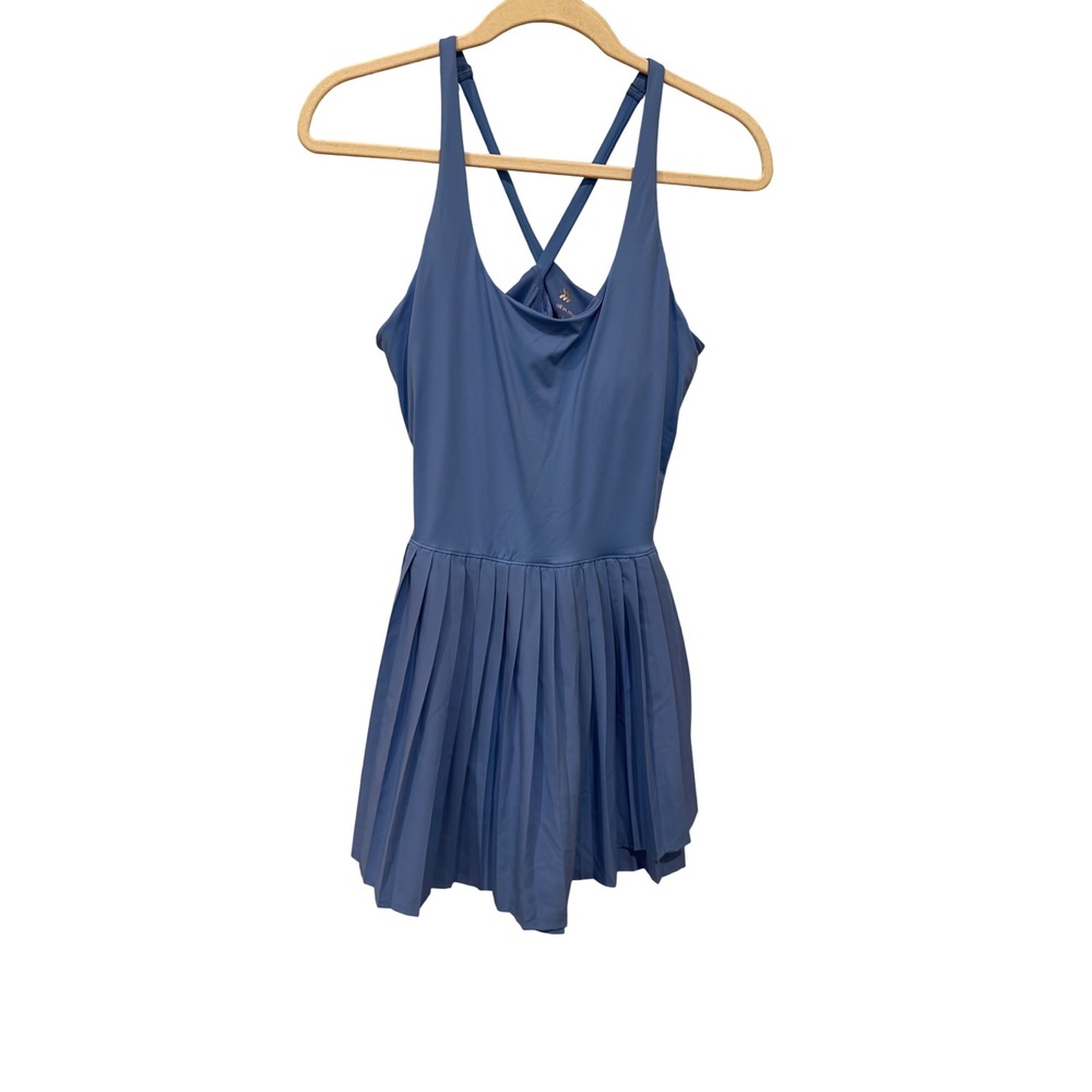 All in Motion Blue Pleated Active Dress  Medium NWT